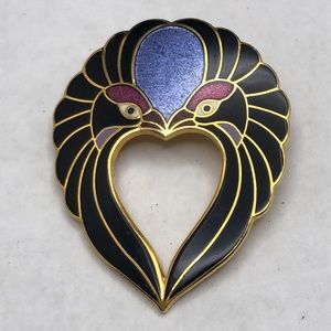 Vintage Isle of Skye Cloisonne Enamel Brooch. Rare